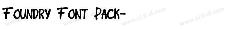 Foundry Font Pack字体转换